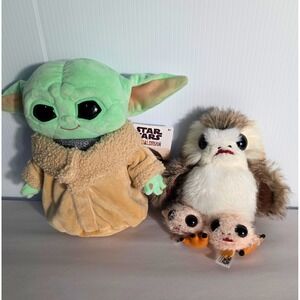 Star Wars The Mandalorian The Child Grogu Plush Toy with Porg